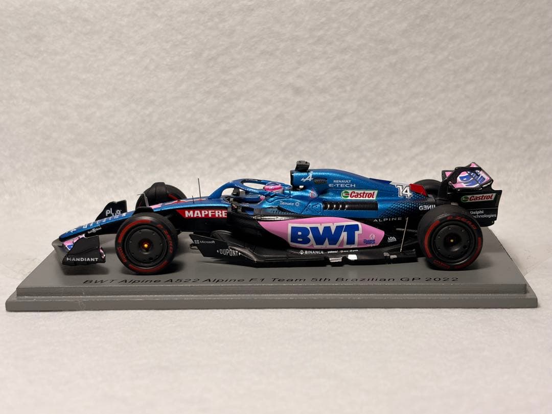アルピーヌ Alpine A552 アロンソ　ブラジルGP 5位　直筆サイン入