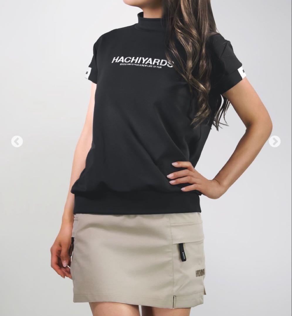 8YARDS ハチヤーズ　モックネック　Tシャツ　レディース　L モカ