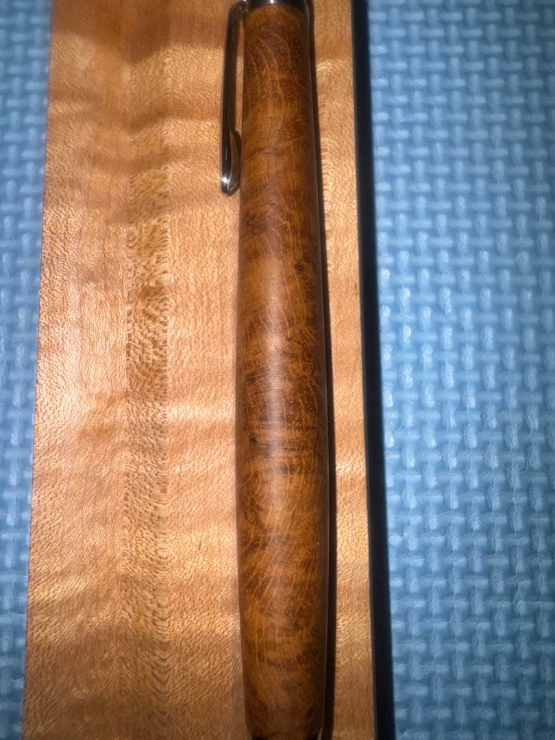 工房楔　チーク瘤杢　上杢　ペンシル