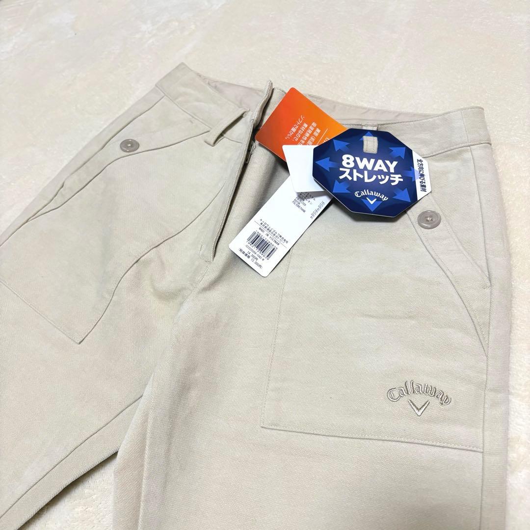 Callaway キャロウェイ レディース パンツ 裏起毛 ベージュ M ゴルフ
