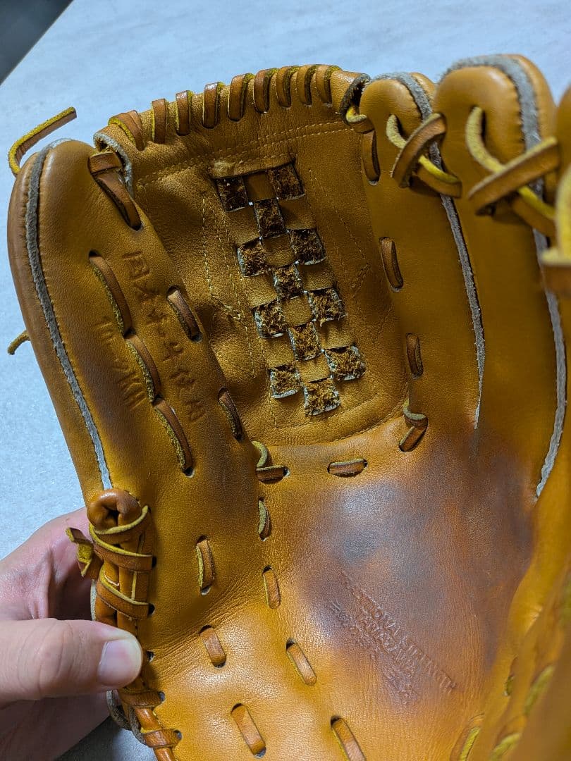 玉澤 TAMAZAWA 軟式グローブ 投手用 キャメル色