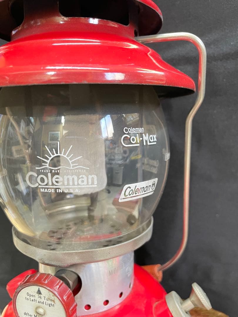 【希少】Colemanランタン200A 1967年1月パテペン＋メタルケース赤