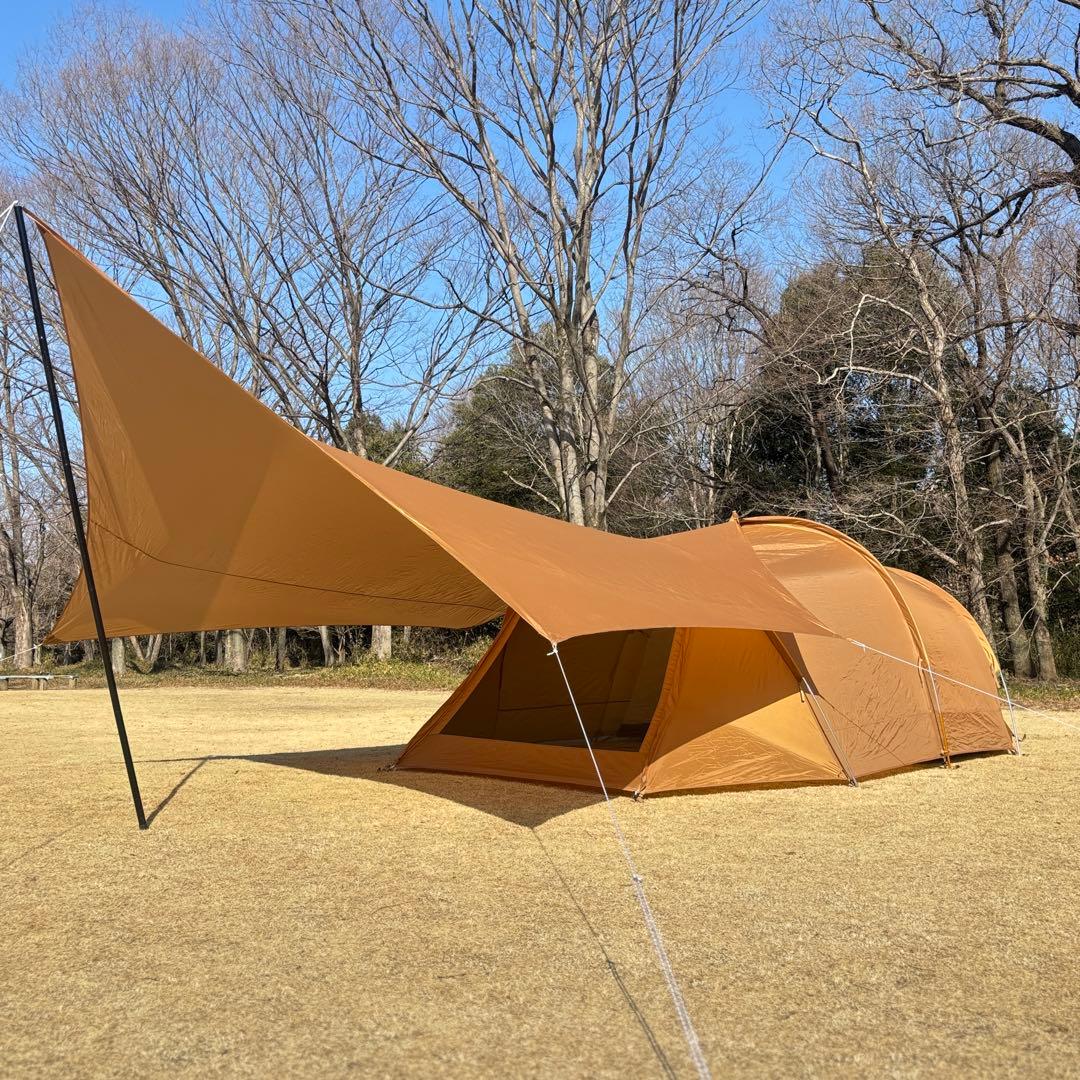 【廃盤】IGNIO イグニオ トンネルテント & ヘキサタープ セット 連結可能