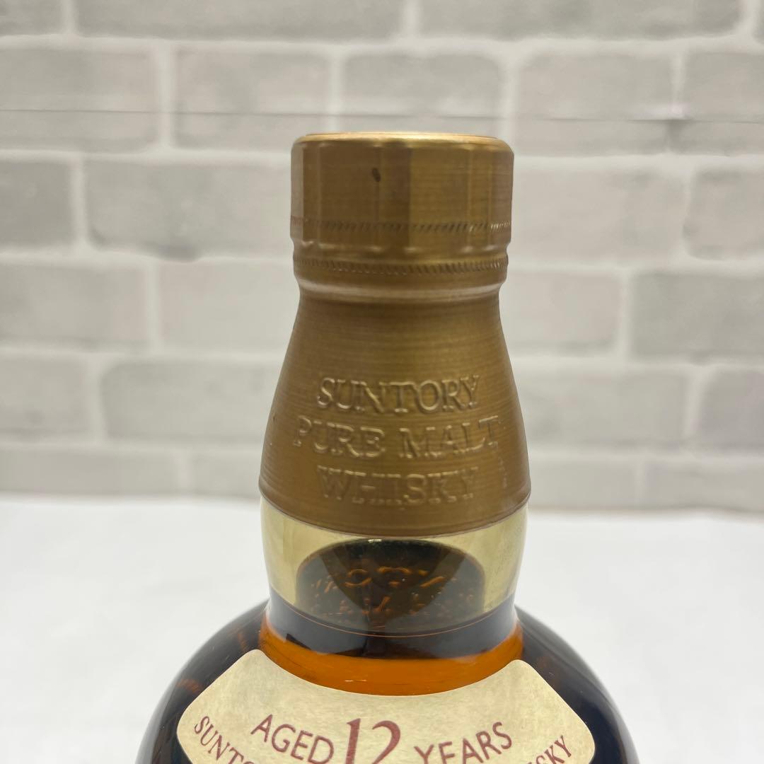 未開栓品 サントリー 山崎12年 向獅子マーク ウイスキー 760ml 木箱付