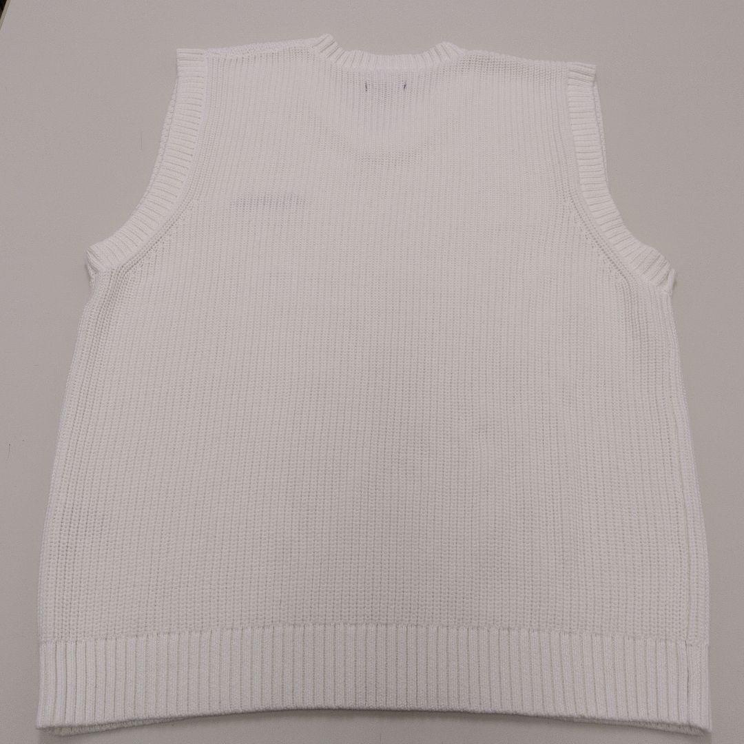 Malbon マルボン ホワイト Vネック ベスト M
