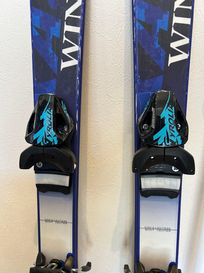 【最終値下げ】KAZAMAスキー板107cm、ブーツ、ストック3点セット