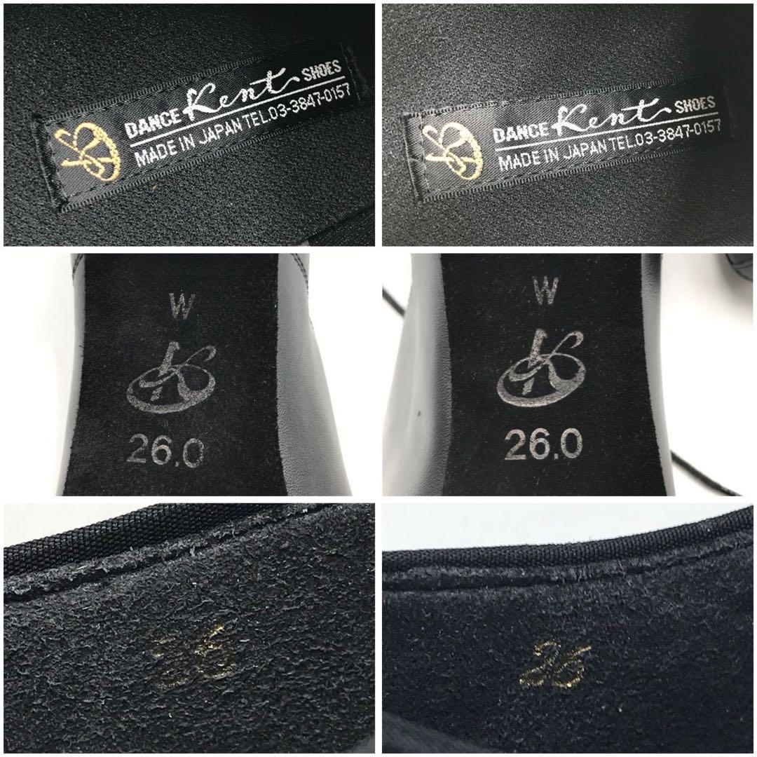 未使用級✨ ケントダンス ティーチング シューズ ブラック 26.0CM