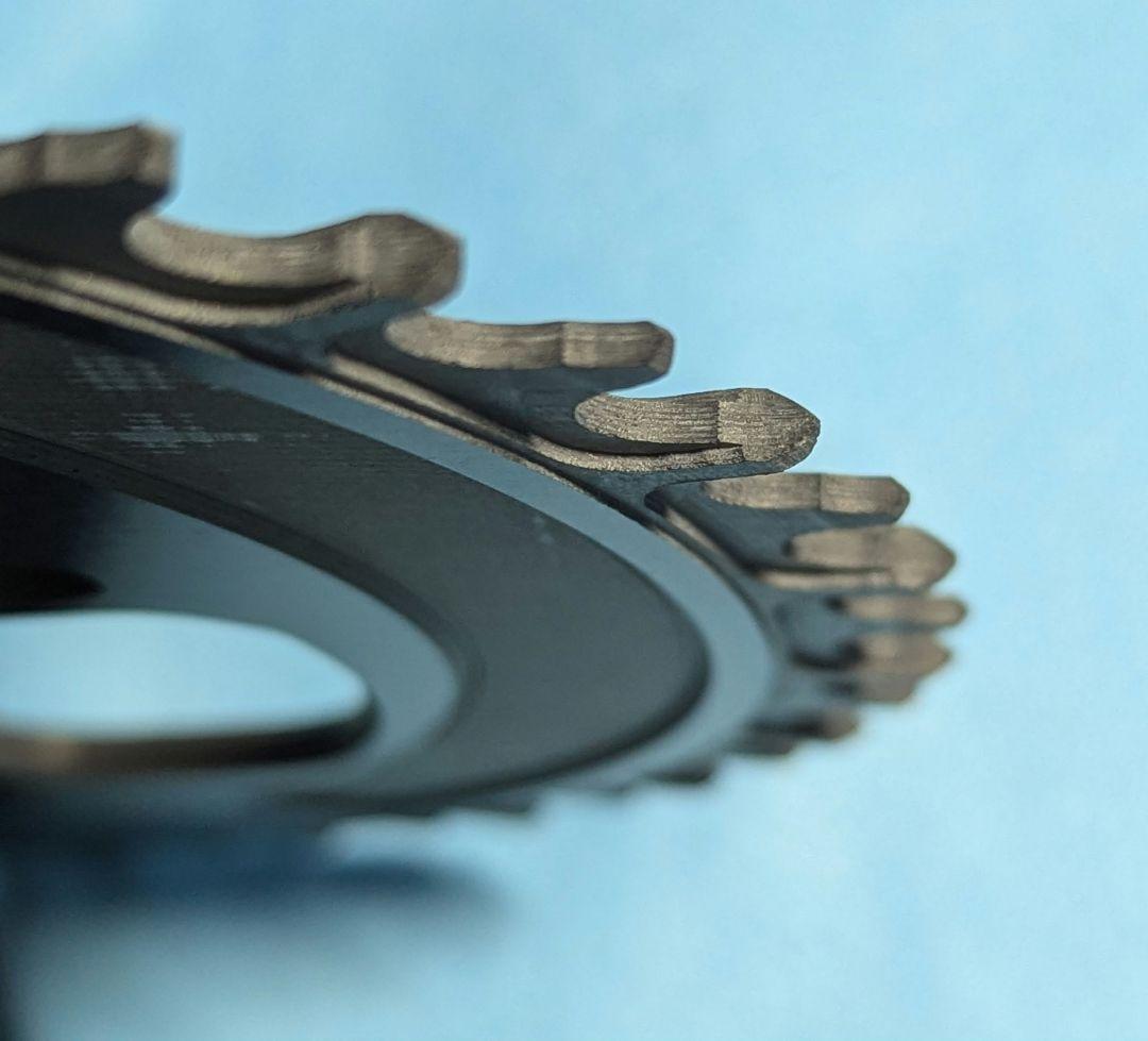 union jack カーボンチェーンリング 3K柄 54T pcd130