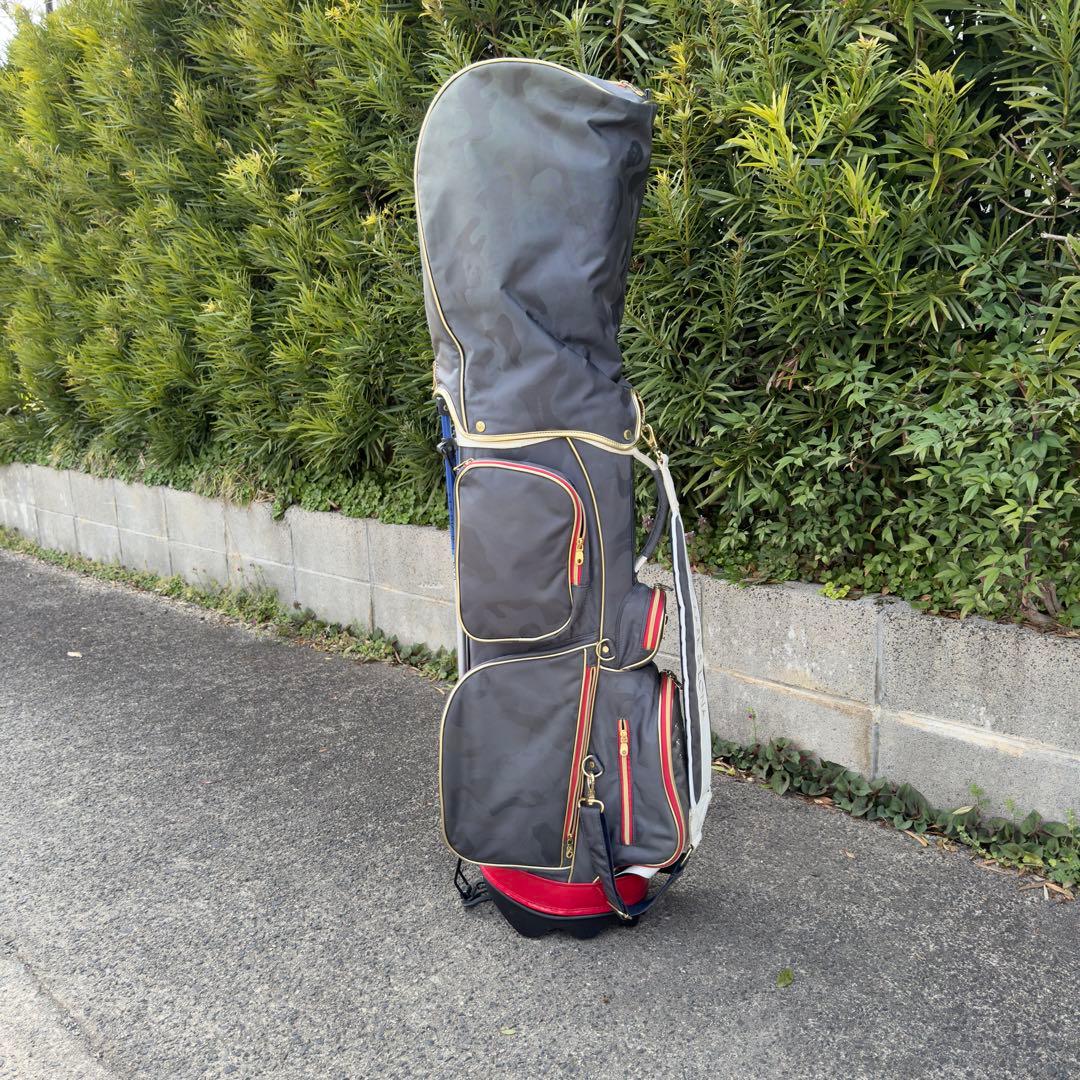 マークアンドロナ キャディバッグ 9型 マーク＆ロナ トリコ 迷彩 スタンド