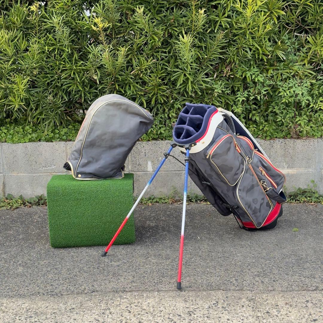 マークアンドロナ キャディバッグ 9型 マーク＆ロナ トリコ 迷彩 スタンド