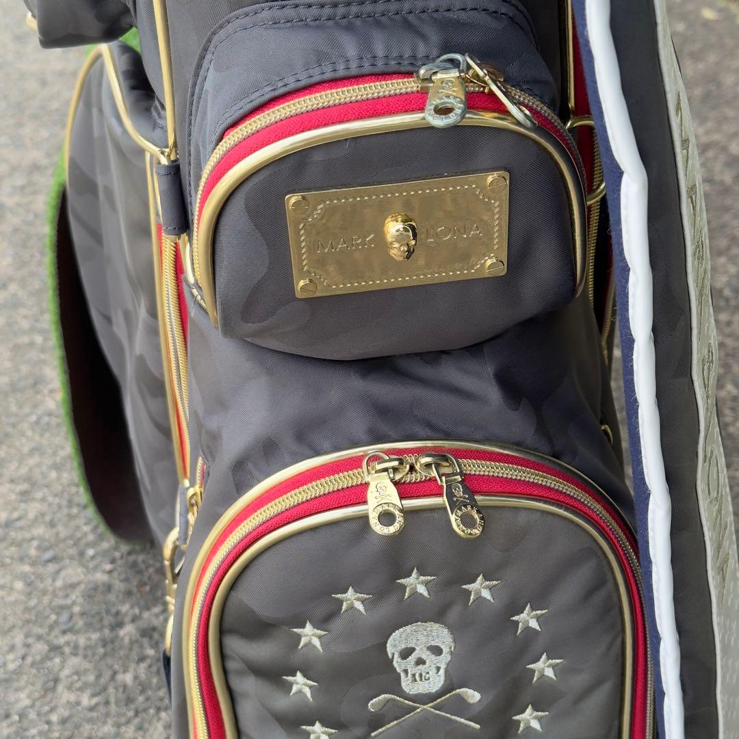 マークアンドロナ キャディバッグ 9型 マーク＆ロナ トリコ 迷彩 スタンド