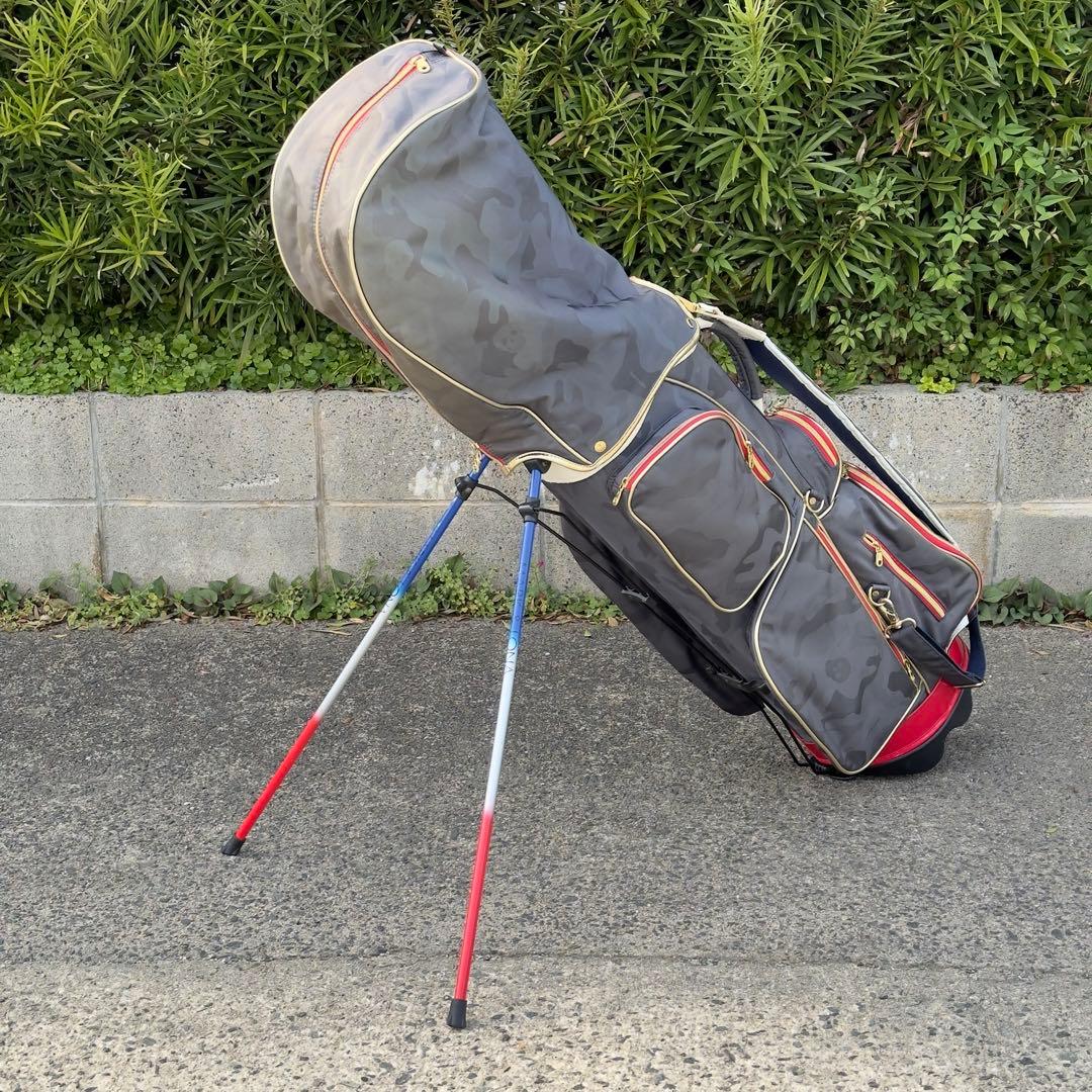 マークアンドロナ キャディバッグ 9型 マーク＆ロナ トリコ 迷彩 スタンド