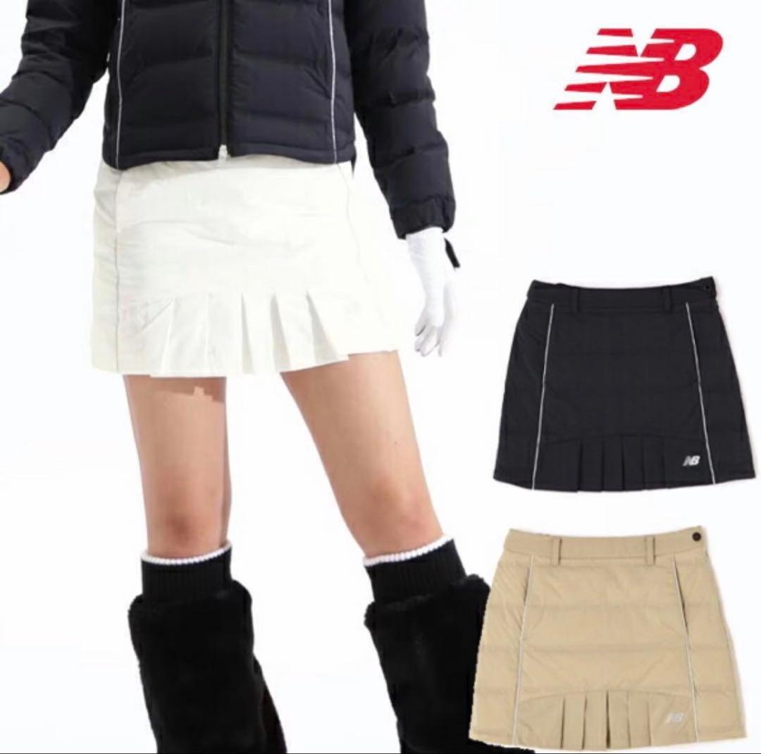 New Balance ホワイト キルティングスカート M