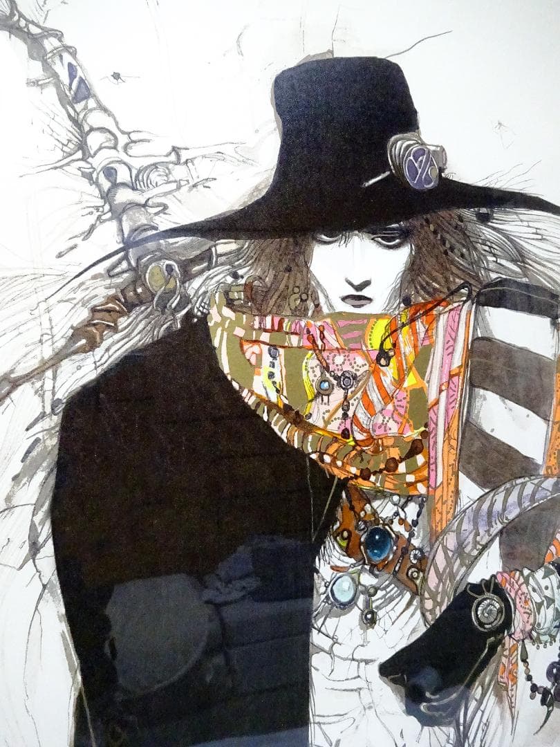 #天野喜孝 #華 #リトグラフ #大作 #直筆サイン #アールビバン #証明書付