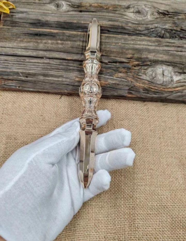 【修縁堂】密教法具 真言宗 明王 独鈷杵 金剛杵 四大明王種子字