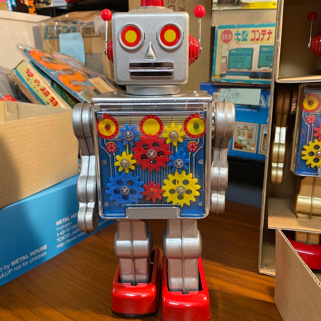 新品保管品メタル社ギアロボ未使用シルバー&ゴールド（A社無在庫転売屋に注意して）