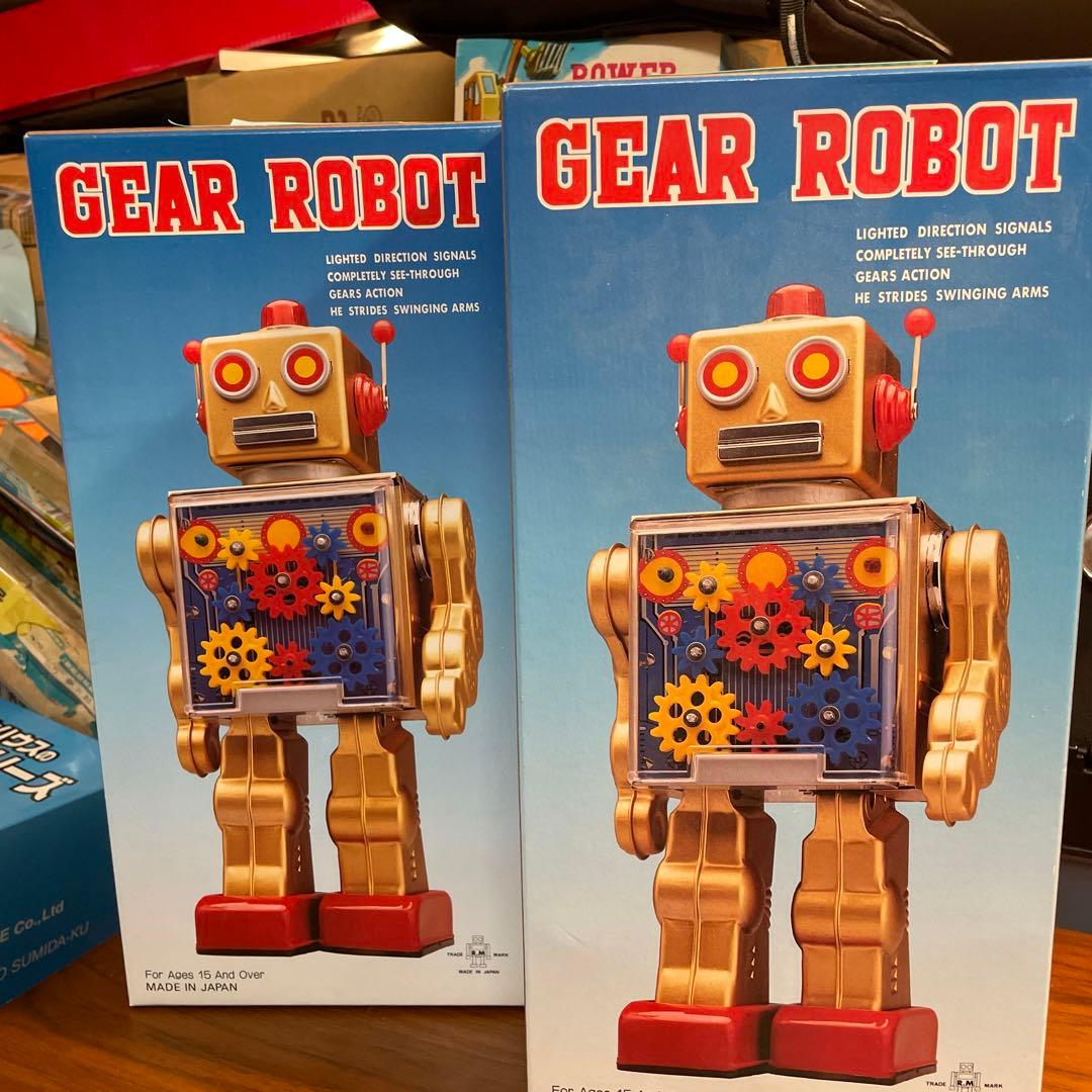 新品保管品メタル社ギアロボ未使用シルバー&ゴールド（A社無在庫転売屋に注意して）