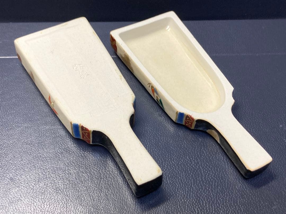 茶器　焼き物　香合　羽子板