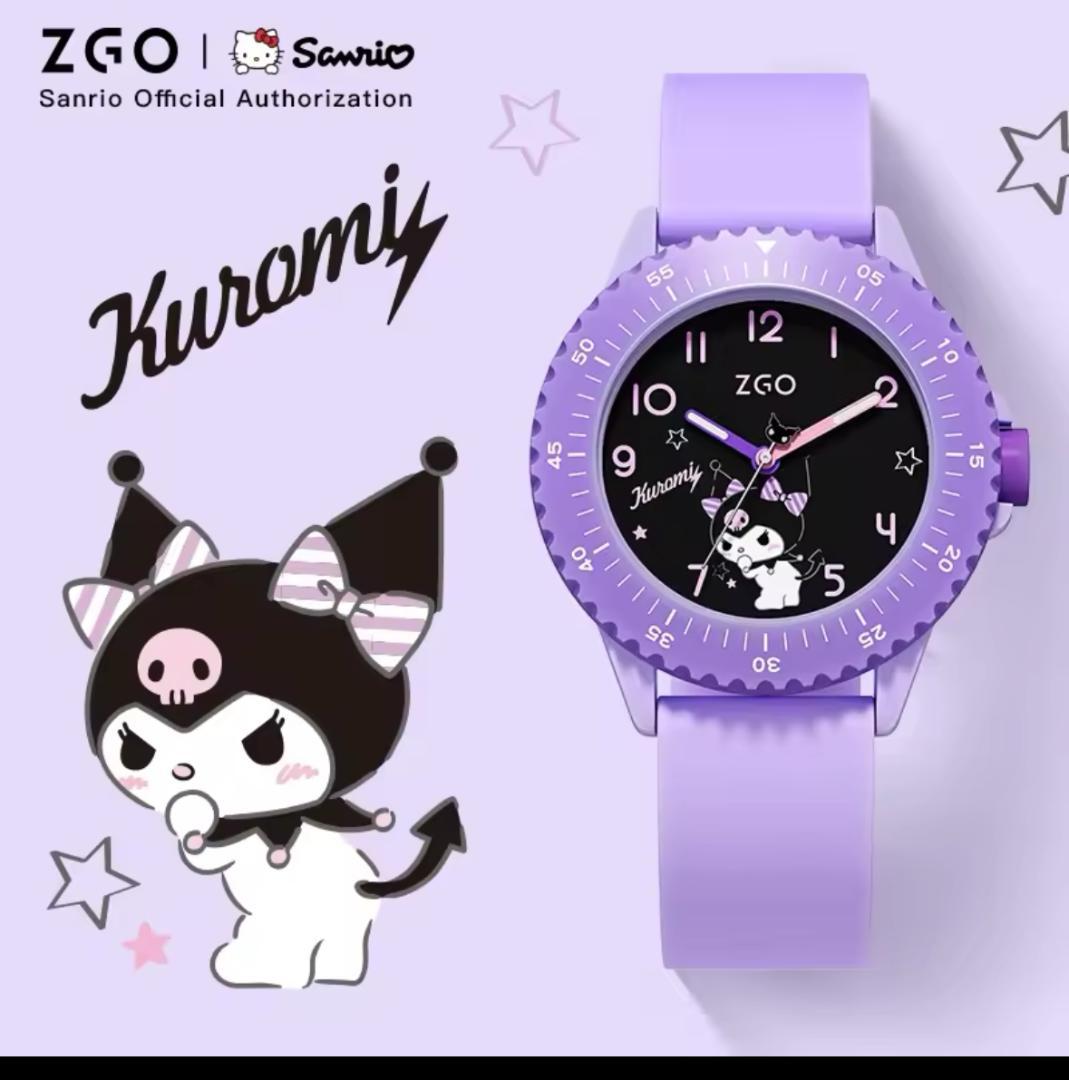 クロミちゃん アナログ パープル 腕時計 限定 海外 コラボ