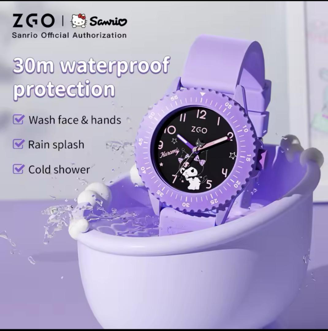 クロミちゃん アナログ パープル 腕時計 限定 海外 コラボ