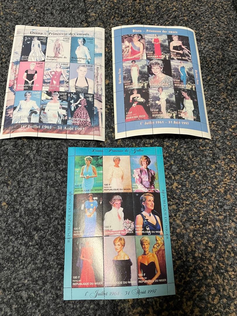 プリンセス ダイアナ 切手 など セット