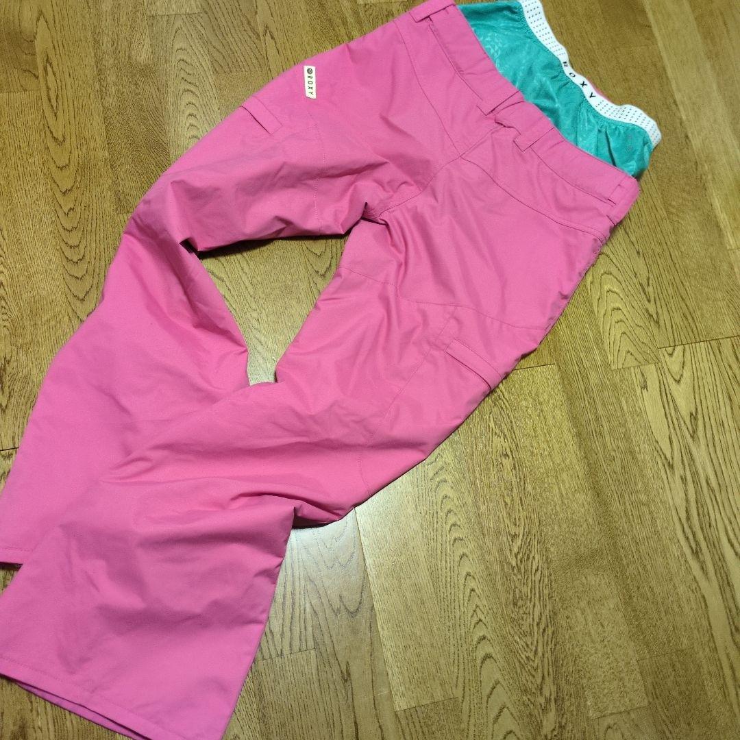 ROXY　スノボウェア　上下セット　Ｍ　ロゴ　総柄　カラフル　ピンク