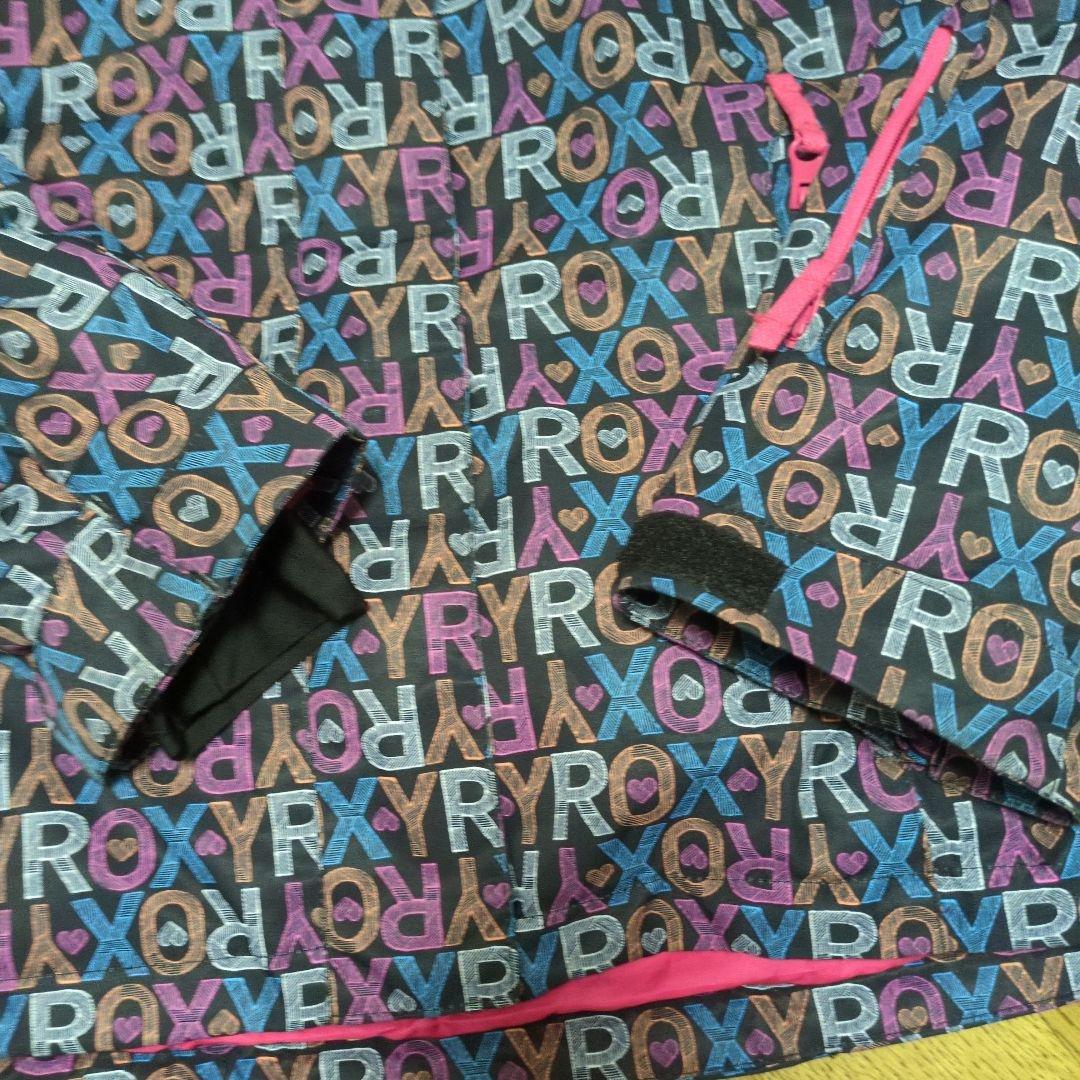 ROXY　スノボウェア　上下セット　Ｍ　ロゴ　総柄　カラフル　ピンク