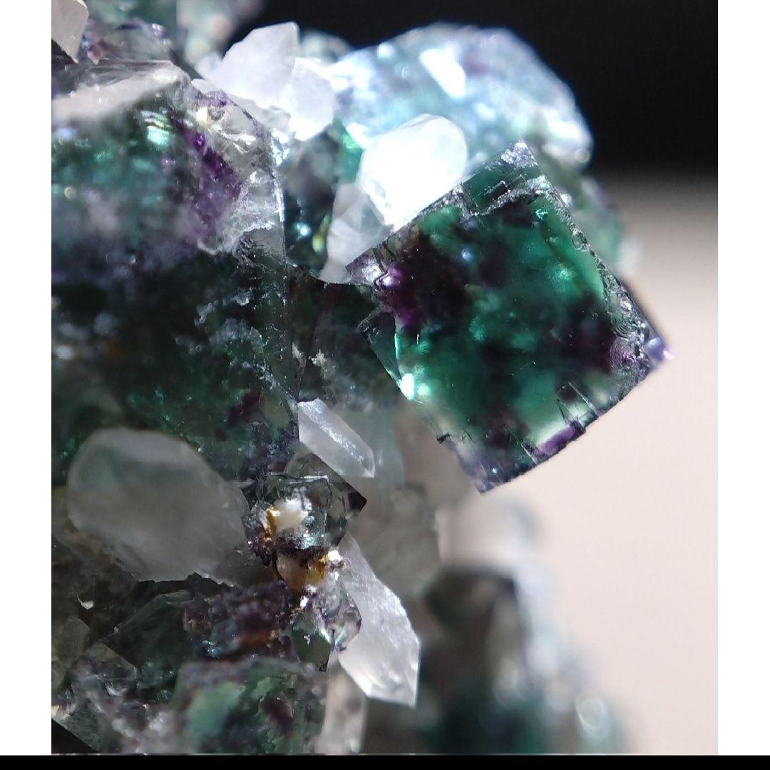 フローライト　クォーツ　オコルス　ナミビア産　鉱物　標本