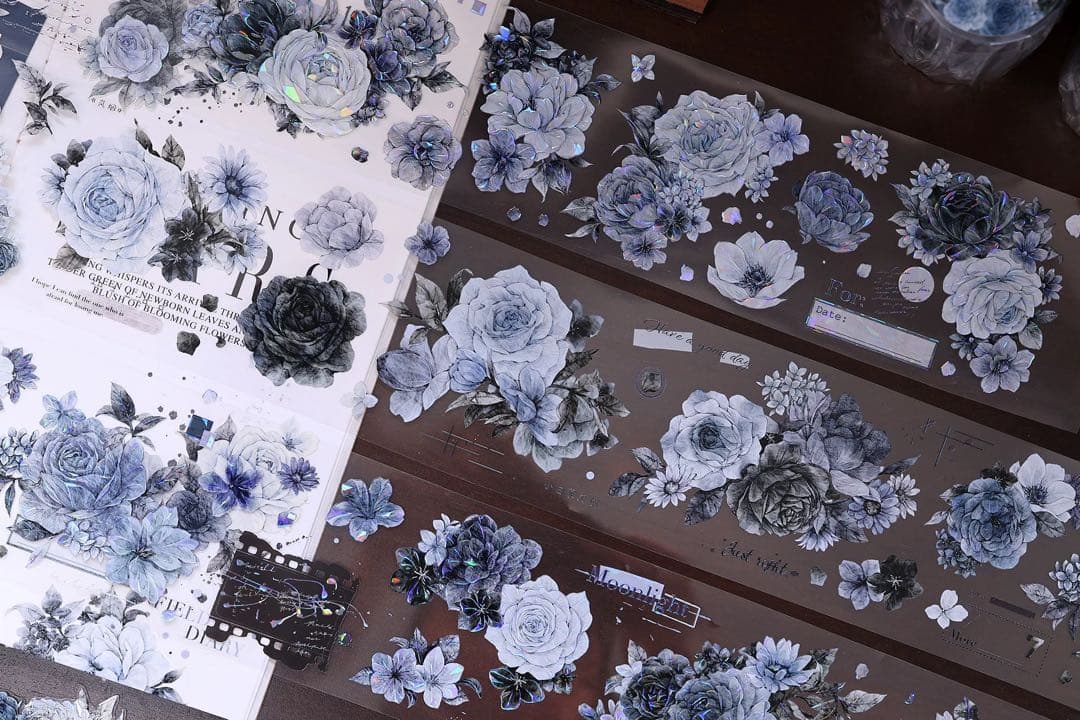 小白家文創《岚烟》海外マスキングテープ　マステ 【2506】