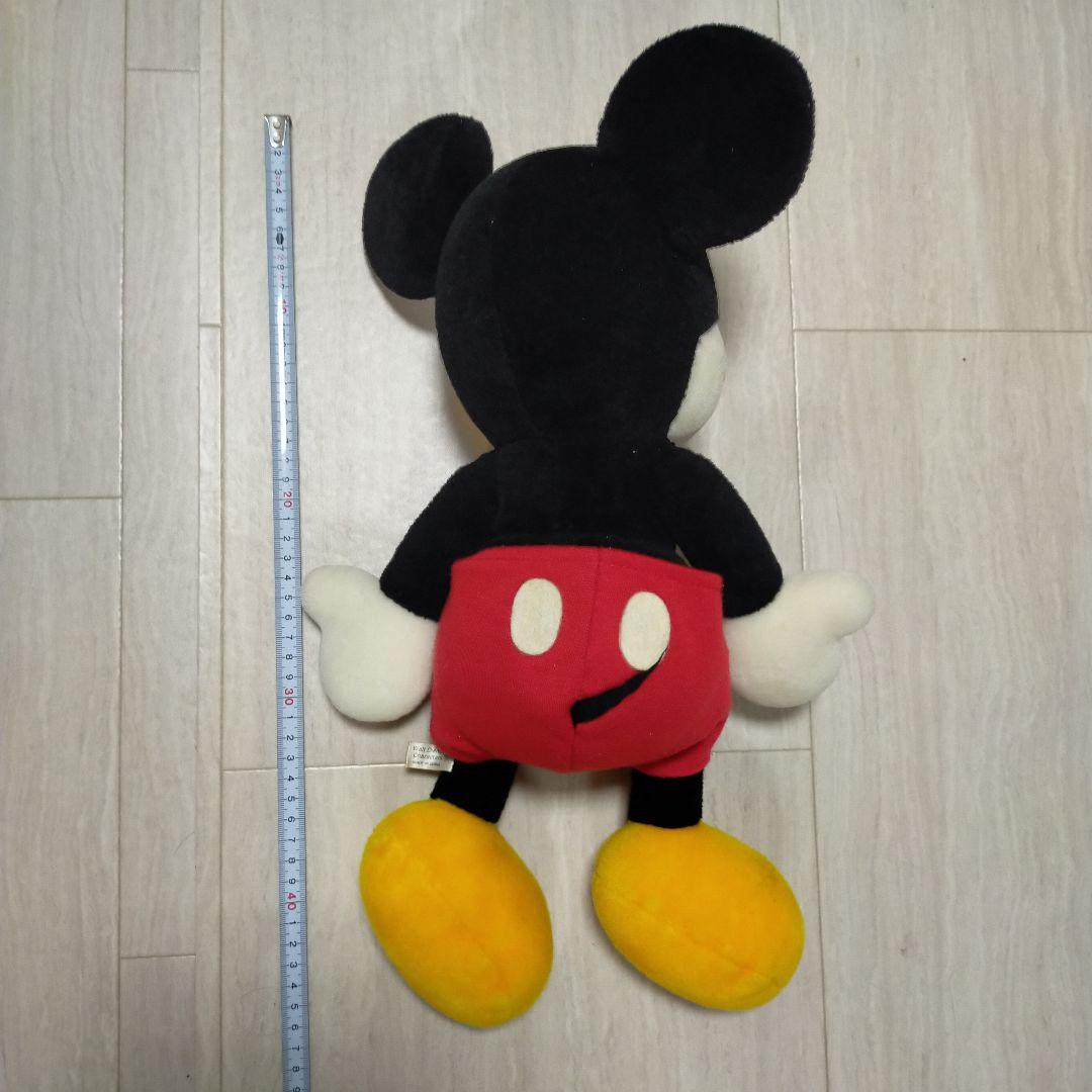 ミッキーマウス ぬいぐるみ 約40cm　白　ホワイト　ぬい活　平成　レトロ