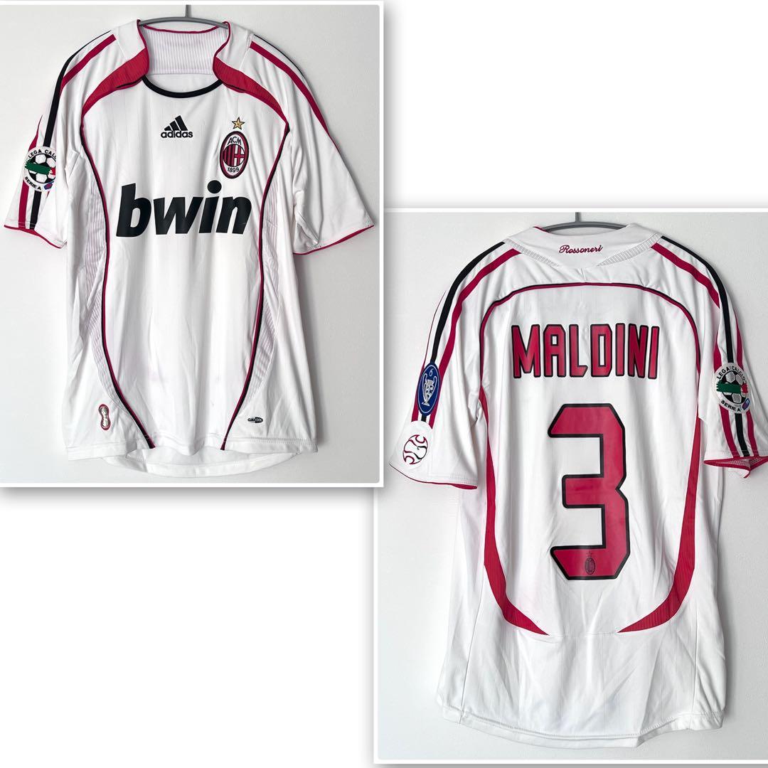 06-07 ACミラン サッカーユニフォーム マルディーニ3 半袖/アディダス