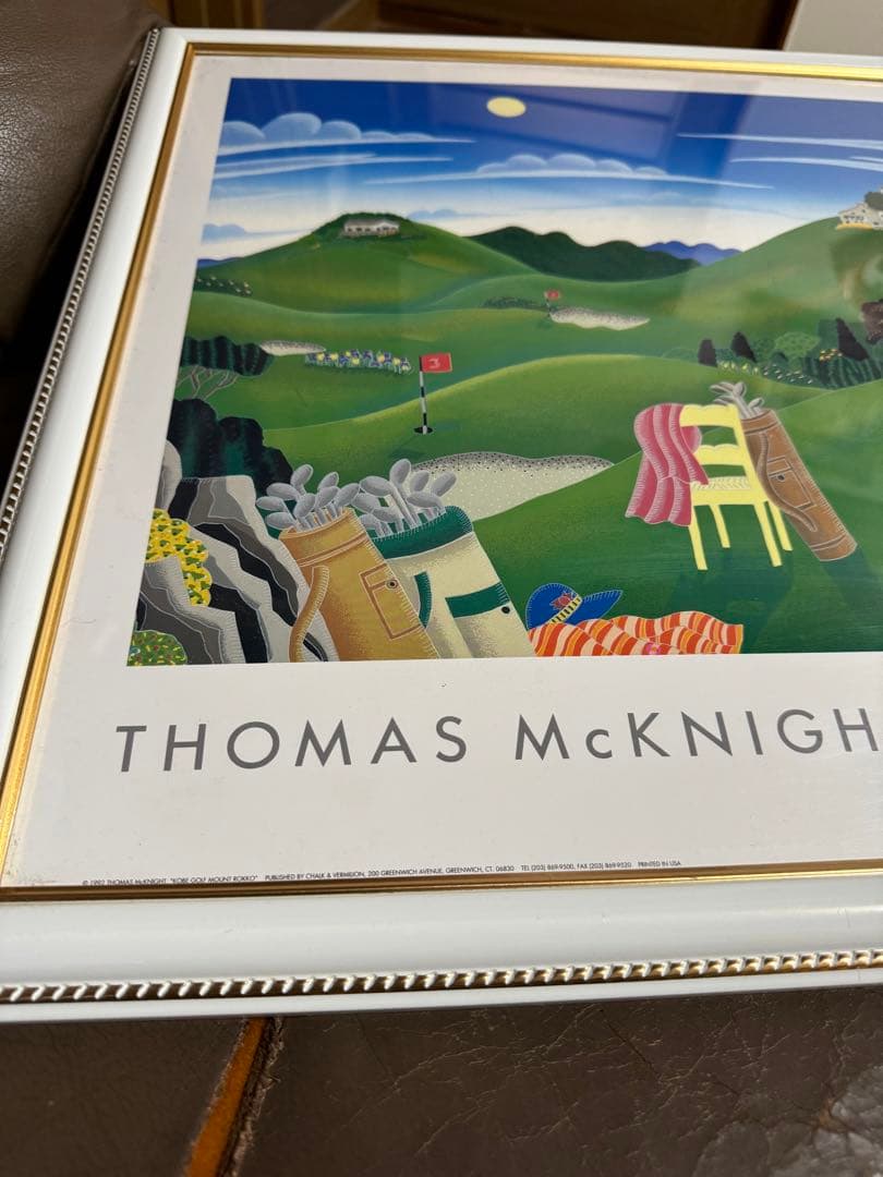 92年THOMAS McNIGHT ポスターKOBE GOLF Mt ROKKO