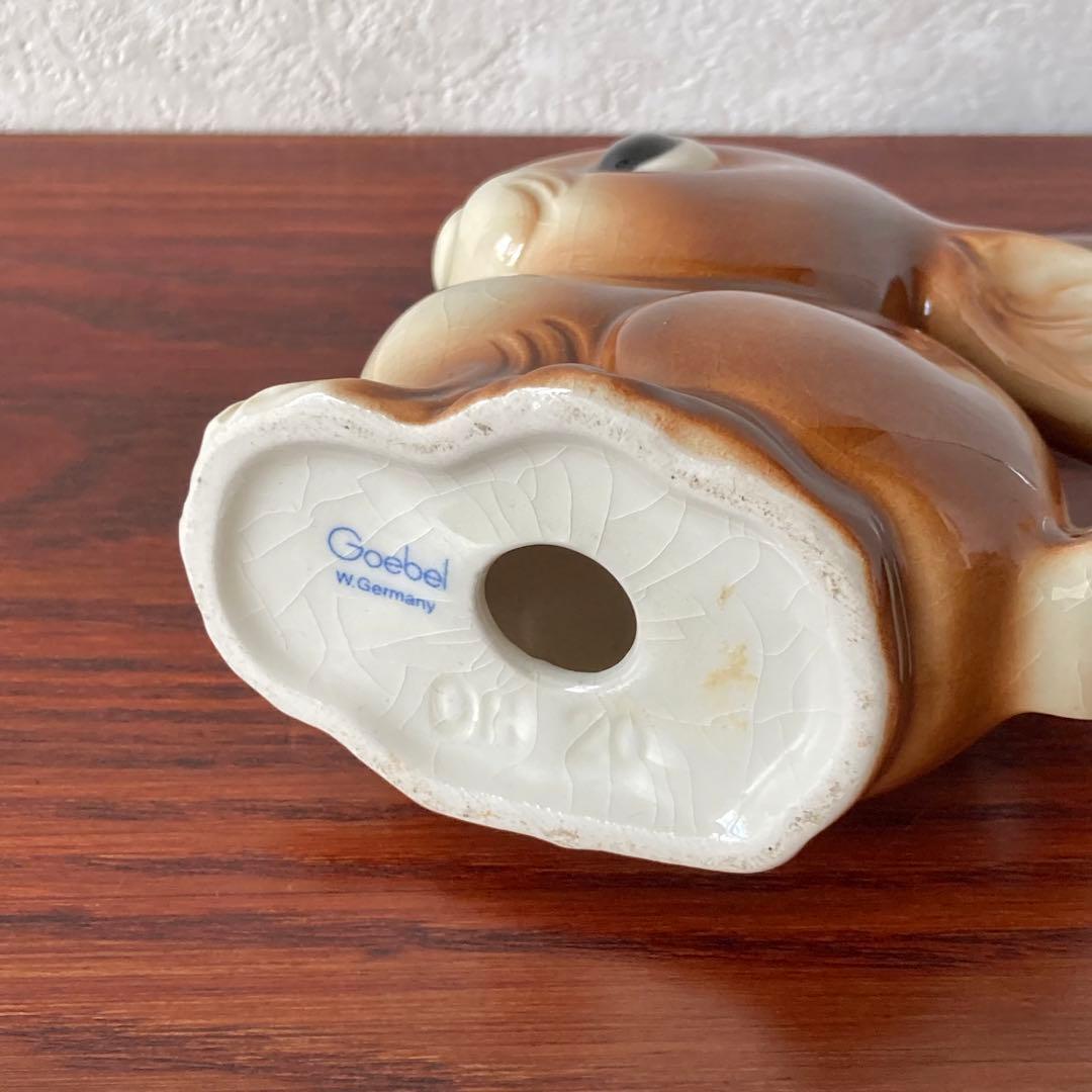 うさぎ　ゲーベル　陶器　レトロ　フィギュリン　置物　ドイツ　ヴィンテージ