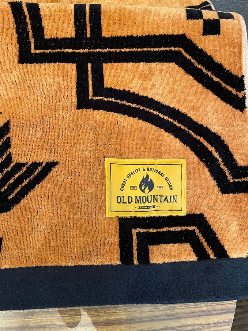 OLD MOUNTAIN ブランケット　キャメル　kakemono 夏