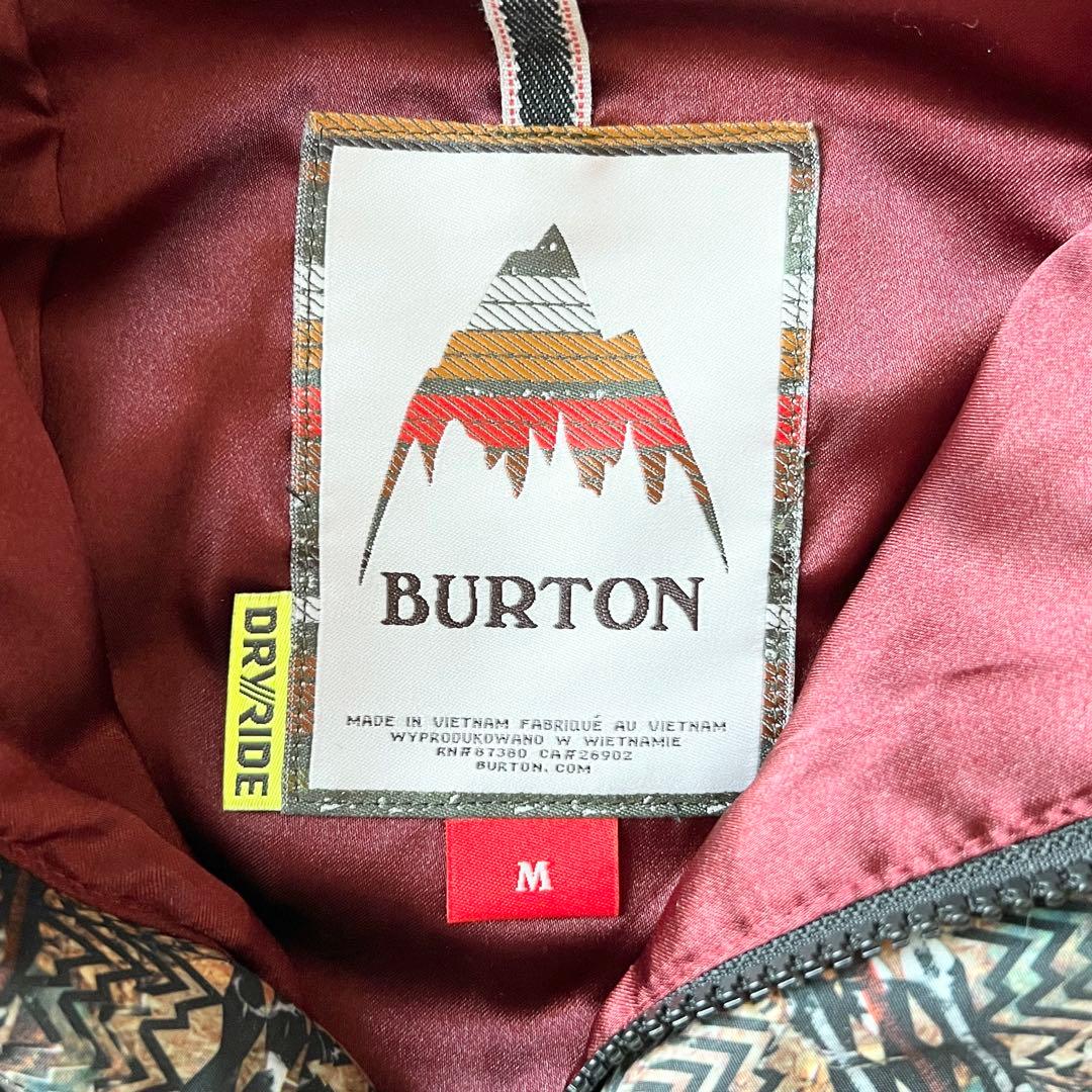 3227【新品】バートン　ジャケット タグ付き ノルディック柄　M ブラウン