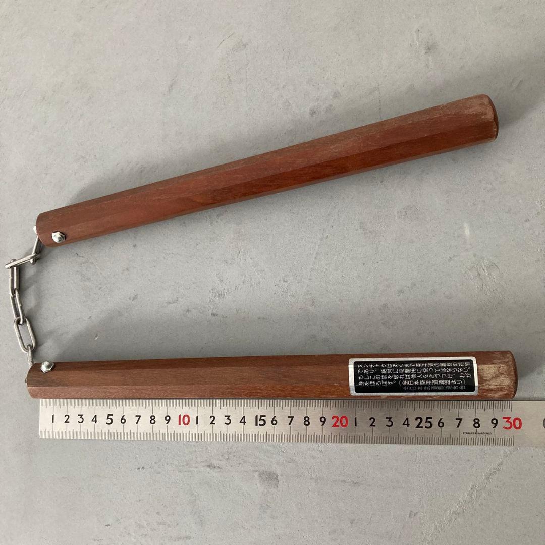 スヌケ　ヌンチャク　沖縄空手　古流武術　古武道　日本製　長さ30cm　八角先太