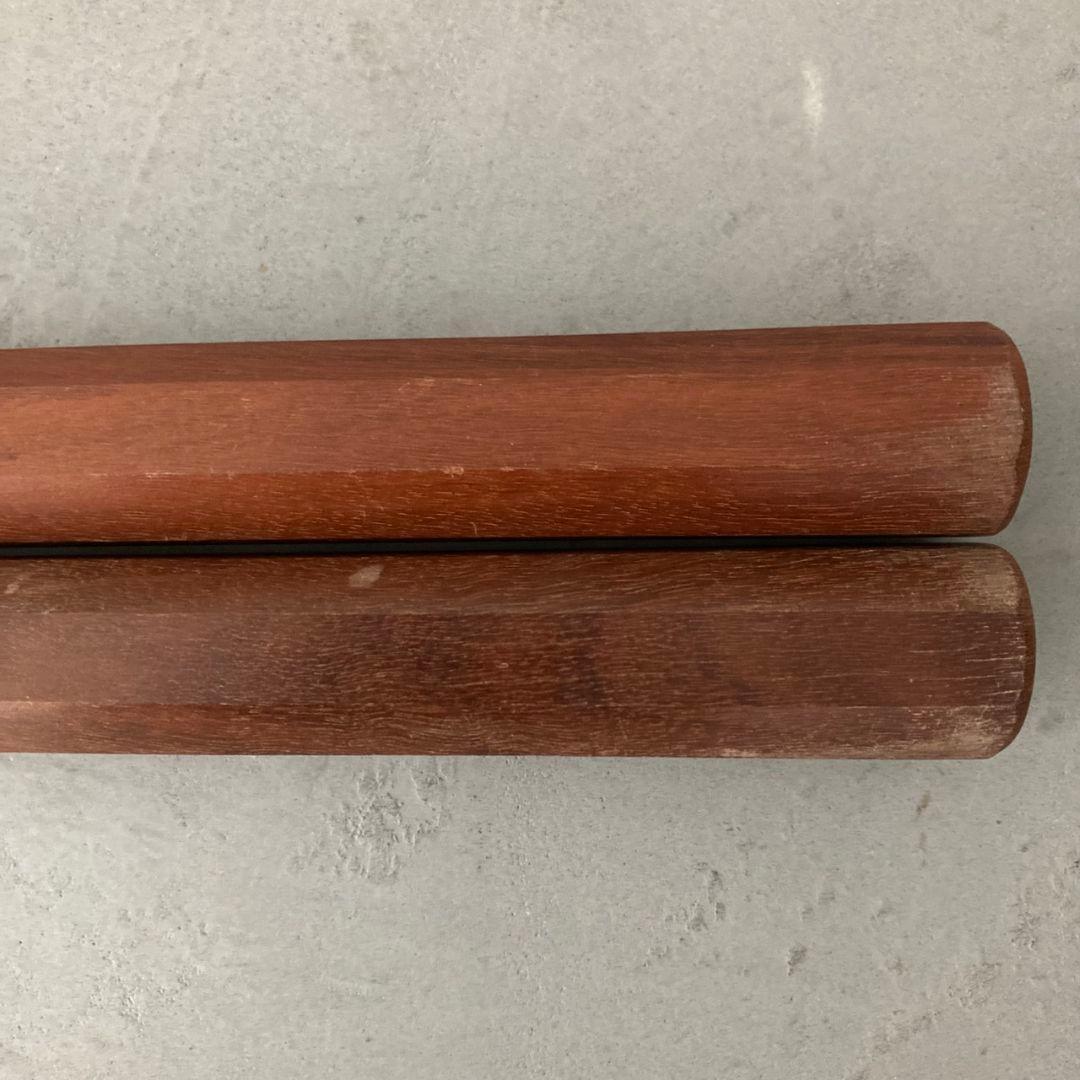 スヌケ　ヌンチャク　沖縄空手　古流武術　古武道　日本製　長さ30cm　八角先太