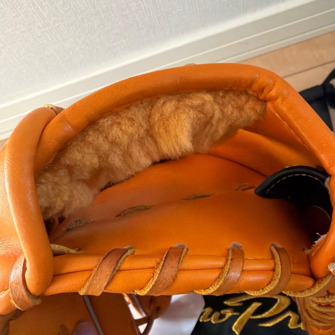 MizunoPro 硬式グローブ オレンジ