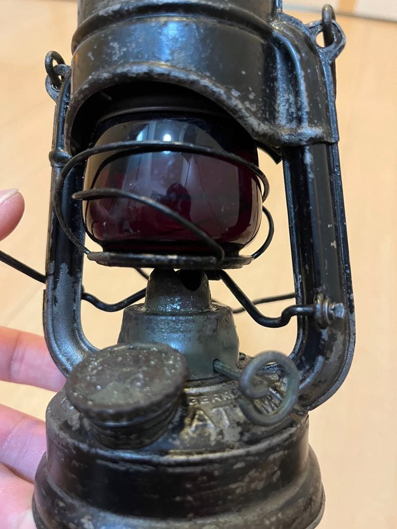 75atom 赤ホヤ　ランタン ケース付き