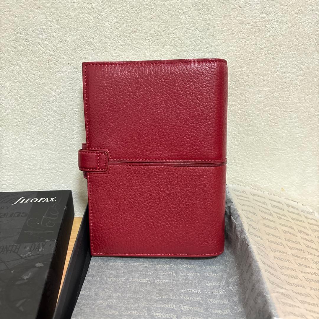 フィロファックス A5 レザー スケジュール帳 赤