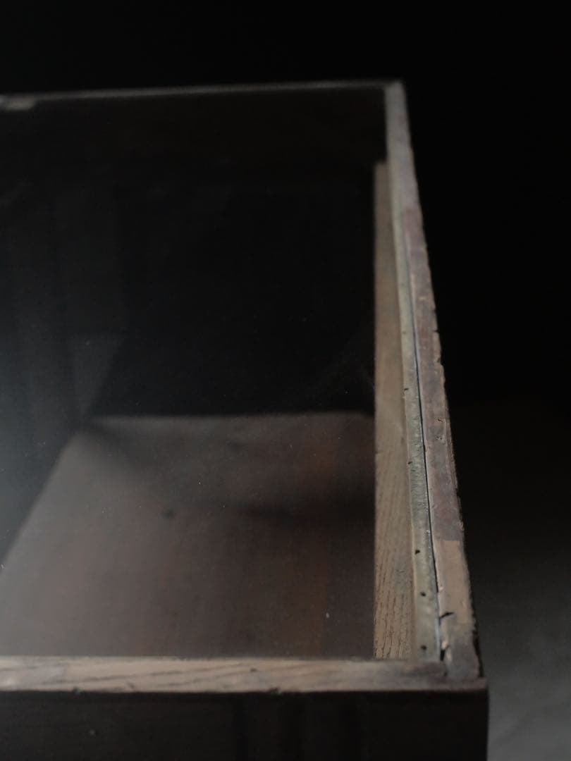 ショーケース　ゆらゆらガラス　古家具　古道具　アンティーク　レトロ