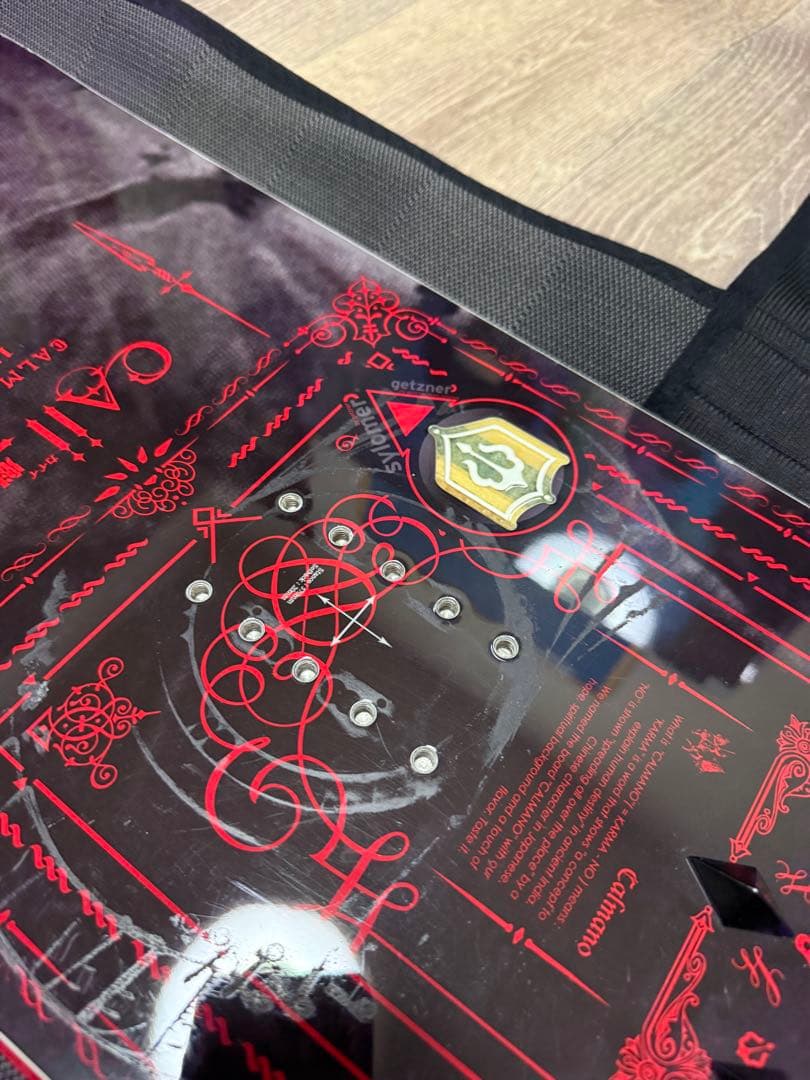 カルマノ スノーボード 黒赤デザイン ケース付き