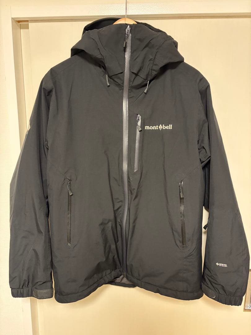 【美品】モンベル パウダーグライドパーカ 黒