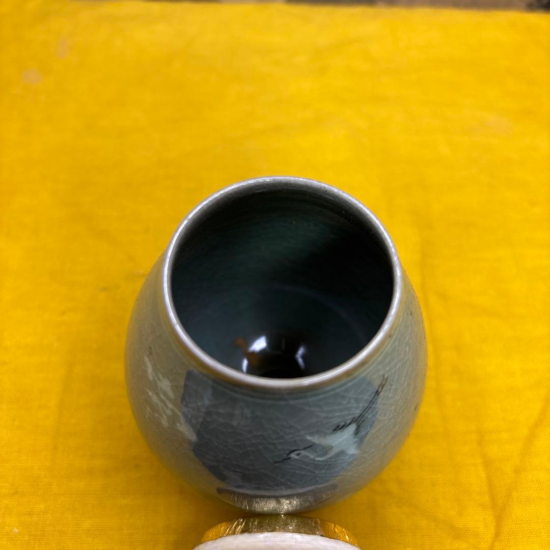 韓国人間国宝　柳海刚 鶴　祥雲　牙蓋　仕服