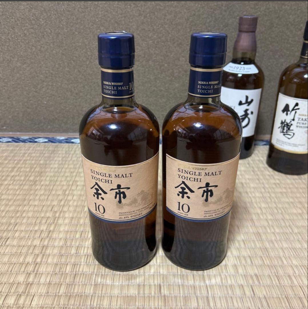 余市　余市10年　 ニッカ NIKKA ウイスキー 2本　ニッカウイスキー
