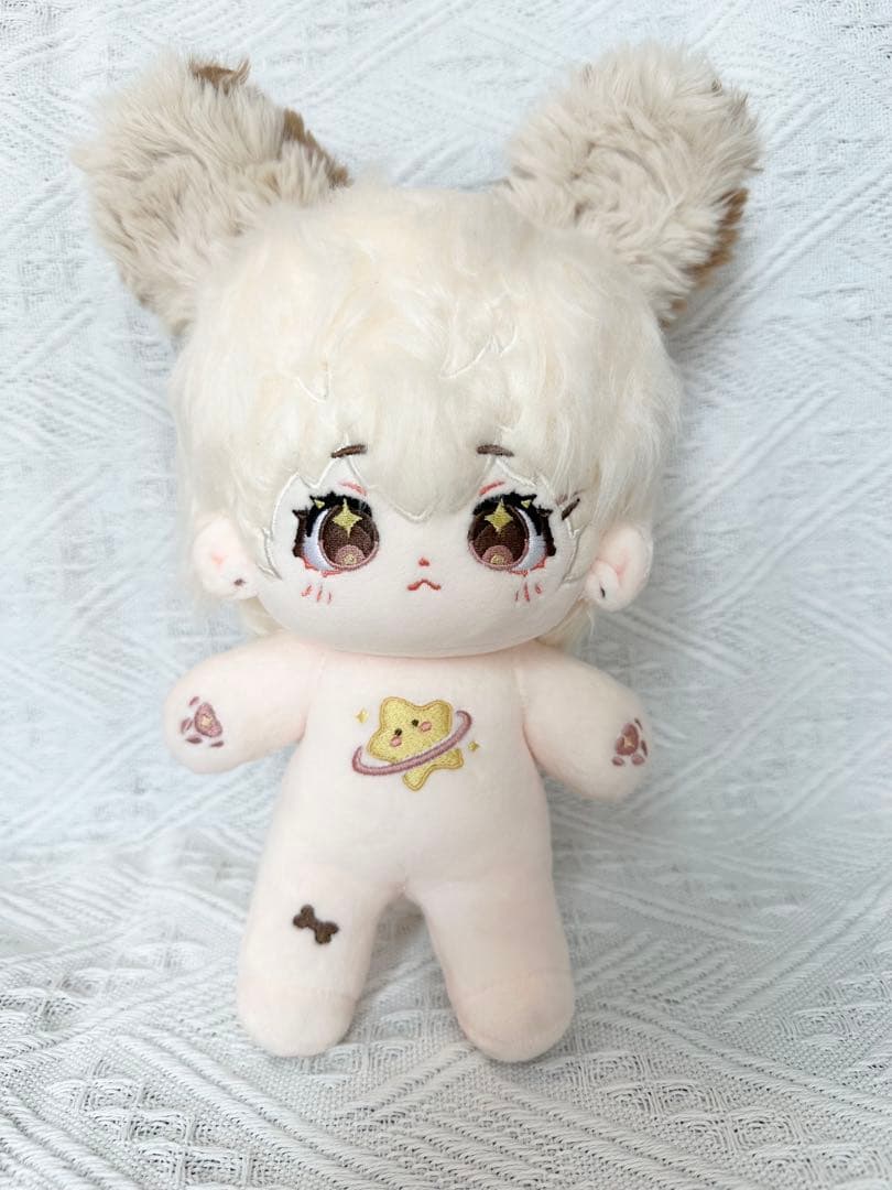 20cm ぬいぐるみ　レア　コットンドール　無属性　手作りスケルトン有　本体