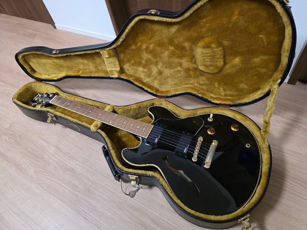 YAMAHA ヤマハ ギター SAS-Ⅱ セミアコ ブラック ハードケース付