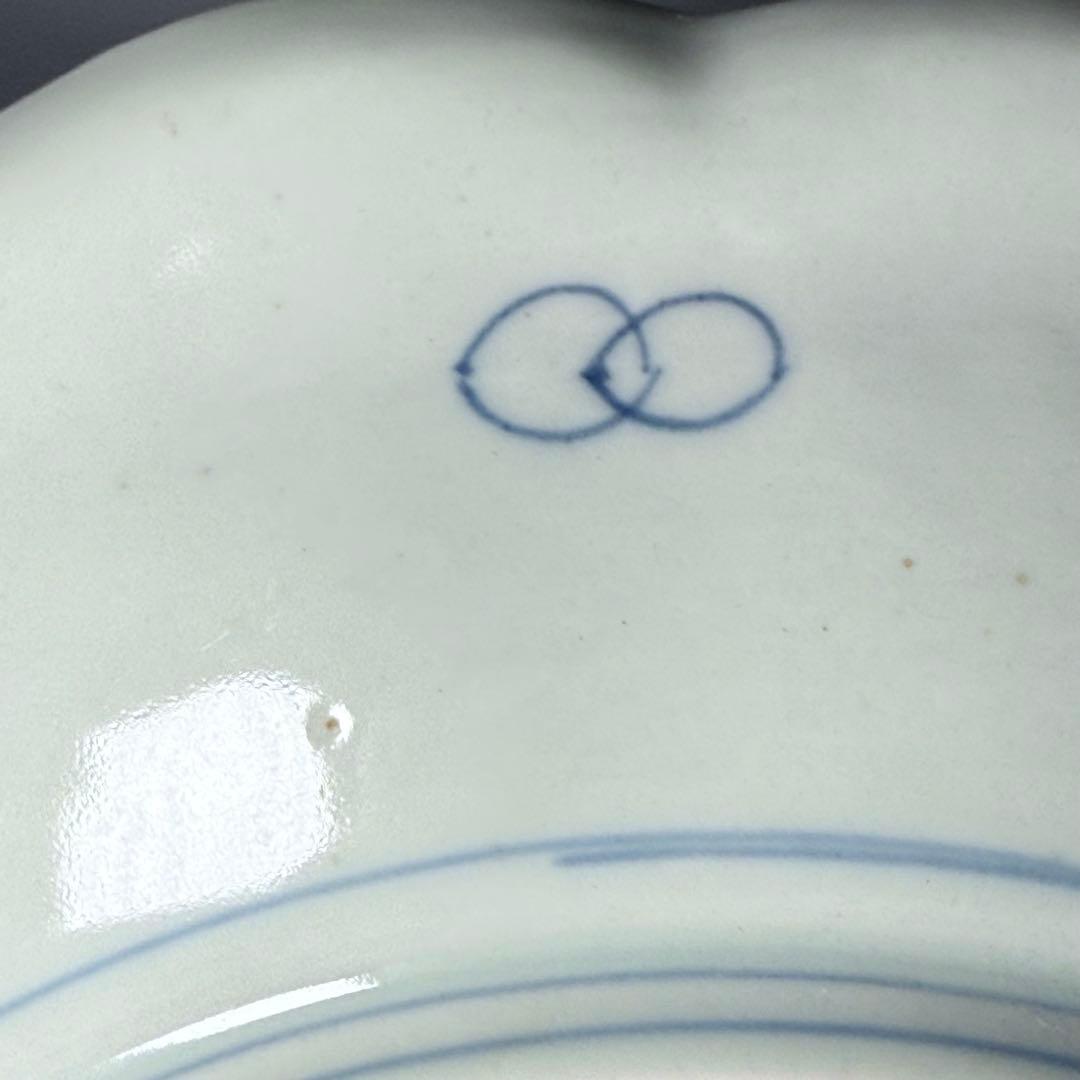 幕末〜明治期　色絵赤絵金蘭手変形皿　一辺26cm　古美術　豪商旧蔵品　古伊万里