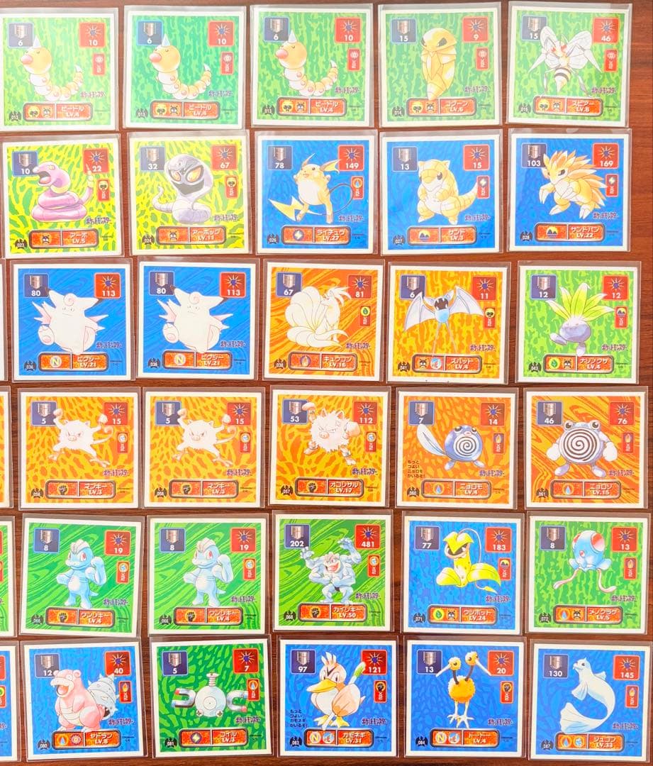 【希少】ポケモン 最強シール烈伝 アマダ 初期 102枚まとめ売り　ミュウツー