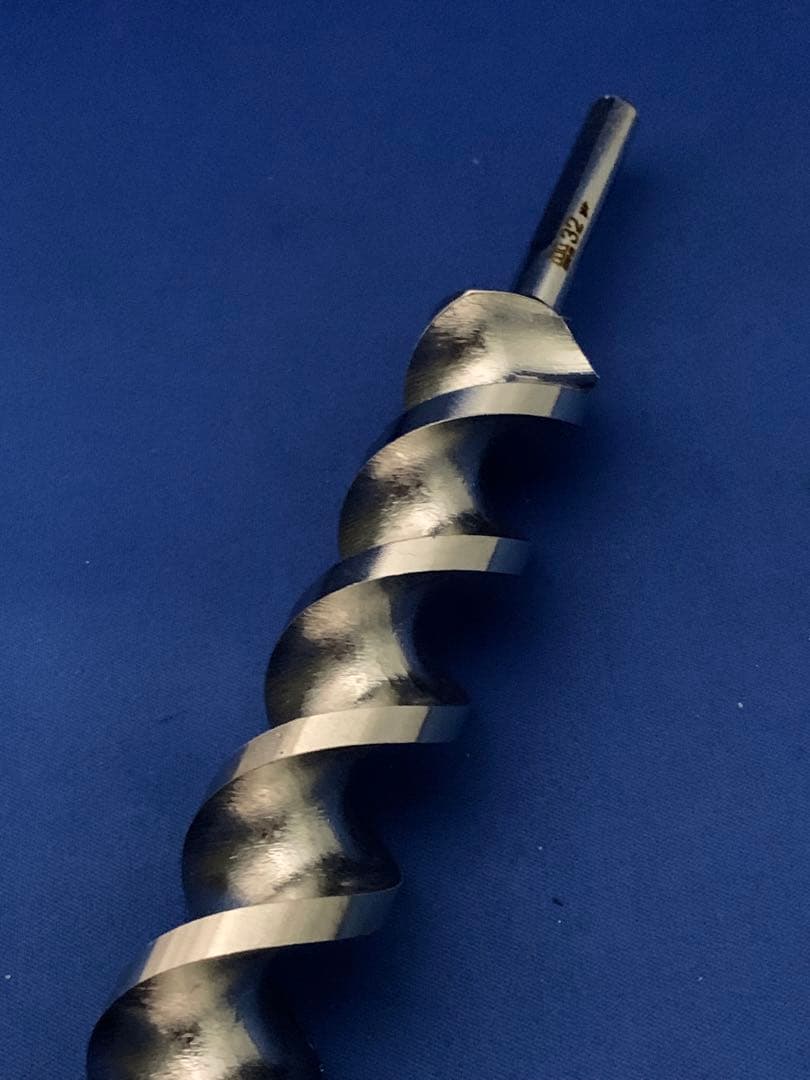 ポールセッティングドリル刃 32x500mm 超硬チップ付 軸径10mm (3)